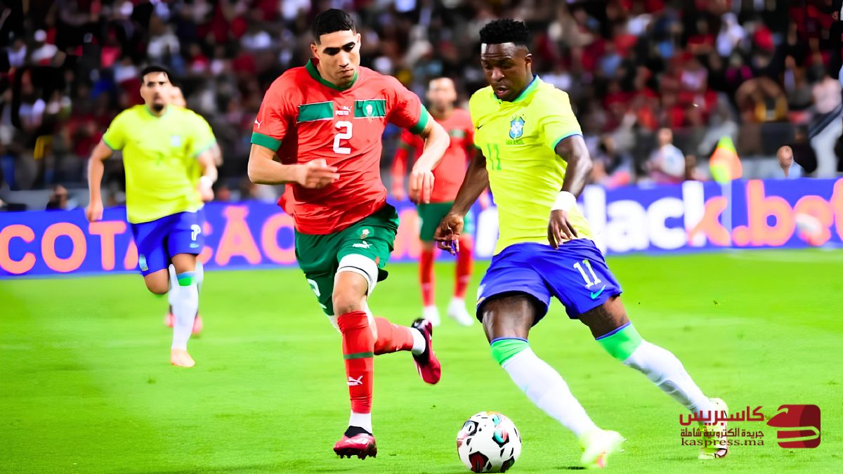 المنتخب المغربي أمام البرازيل حكمي