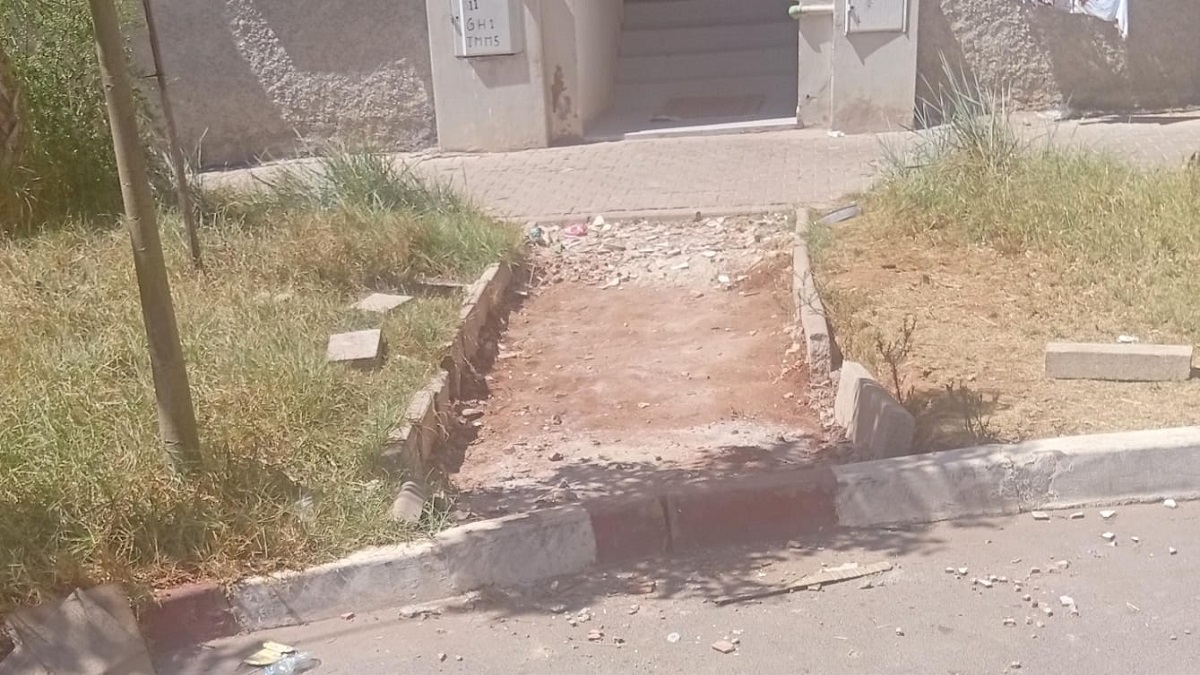 أشغال ليلية بإقامة حدائق المدينة 2 بأولاد أحمد02