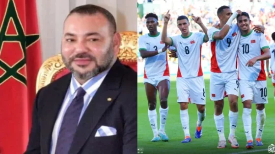 جلالة الملك يهنئ أعضاء المنتخب الوطني المغربي الأولمبي لكرة القدم بمناسبة ظفره بالميدالية النحاسية خلال دورة الألعاب الأولمبية 2024 بباريس