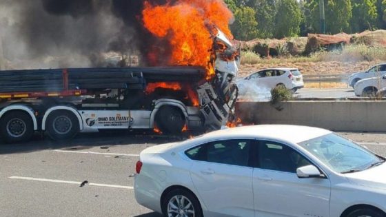 حريق مروع على الطريق السيار ببوقنادل ينهي حياة سائق شاحنة للخضر