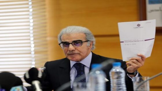 Le Wali de Bank Al-Maghrib, Abdellatif Jouahri, intervenant , mardi (25/09/18) à Rabat , lors d'une conférence de presse à l'issue de la 3e réunion trimestrielle du Conseil de BAM au cours de l'année 2018.