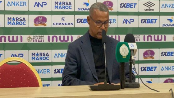 الشابي يعترف بتواضع أداء الرجاء: التركيز غاب والهدف هو العودة للمستوى المطلوب