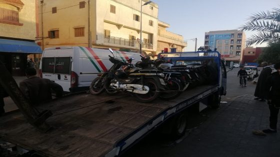 الداخلة تتحرك: حملة أمنية حازمة لضبط مخالفات الدراجات النارية