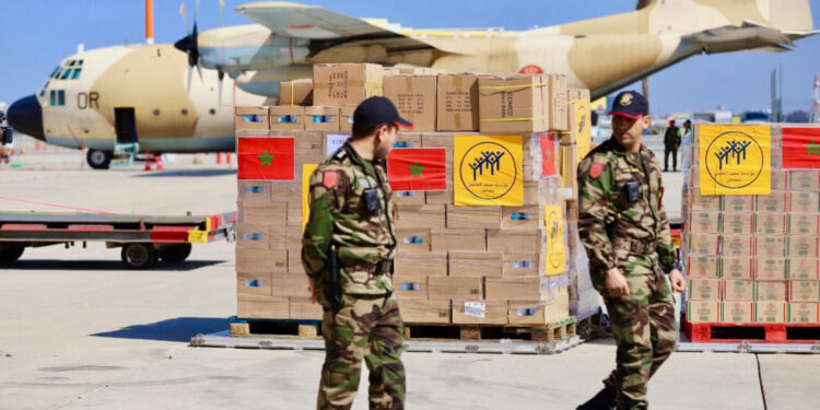 المغرب يُرسل 180 طناً من المساعدات العاجلة لغزة: