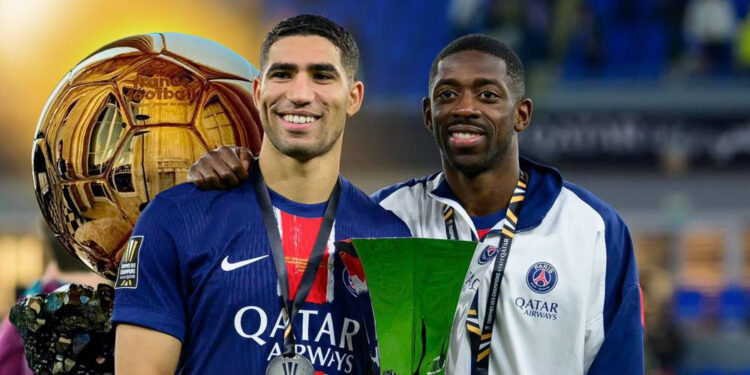 عثمان ديمبلي يحرز أول كرة ذهبية… وأشرف حكيمي يبرز بين الأفضل عالمياً