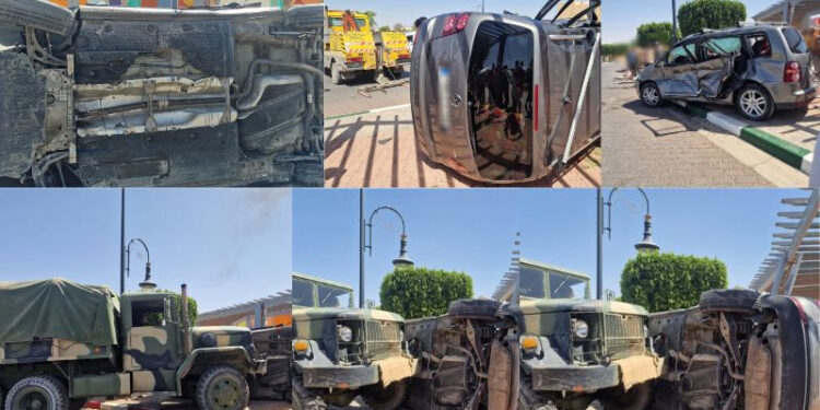 جرسيف.. حادث سير بين شاحنة عسكرية وسيارة أجنبية يخلّف جرحى