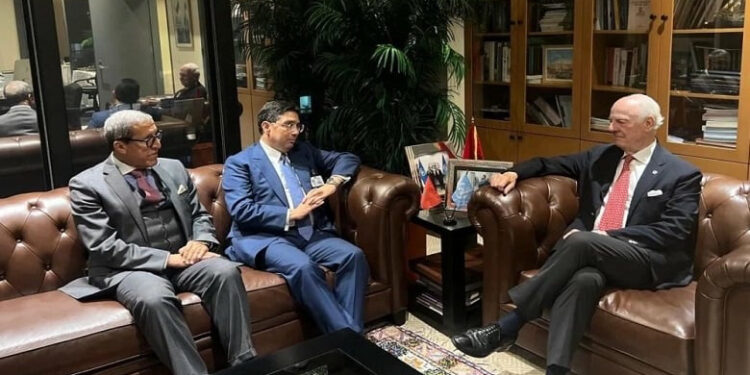 بوريطة يلتقي دي ميستورا في نيويورك: المغرب يجدد موقفه الثابت من قضية الصحراء