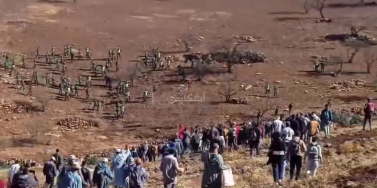 مسيرة “60 كيلومترا” تهز جبال أزيلال: بين قمع أمني وصرخة من أجل الكرامة