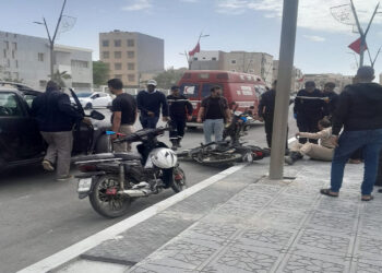 حادث مروع بشارع الولاء.. إصابة عنصر من القوات المساعدة في اصطدام عنيف