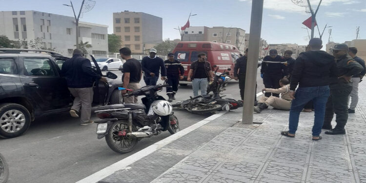 حادث مروع بشارع الولاء.. إصابة عنصر من القوات المساعدة في اصطدام عنيف