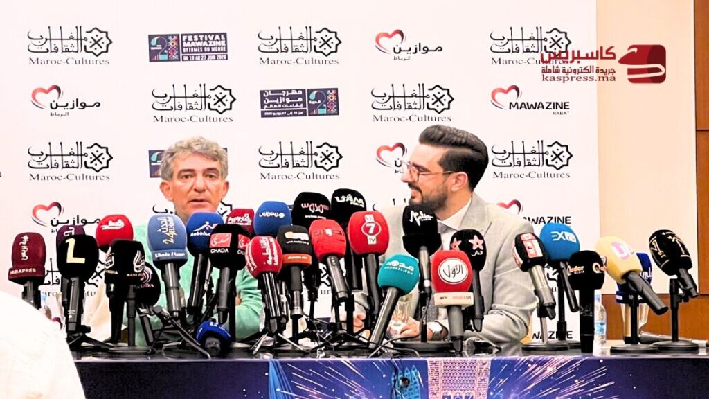 الفنان المغربي نعمان لحلو خلال ندوة صحافية بمهرجان موازين بالرباط