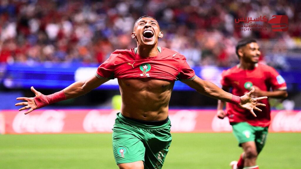 المنتخب المغربي يحتفل بالتأهل إلى الدور الثاني من كأس العالم 2026 بعد الفوز على هايتي.