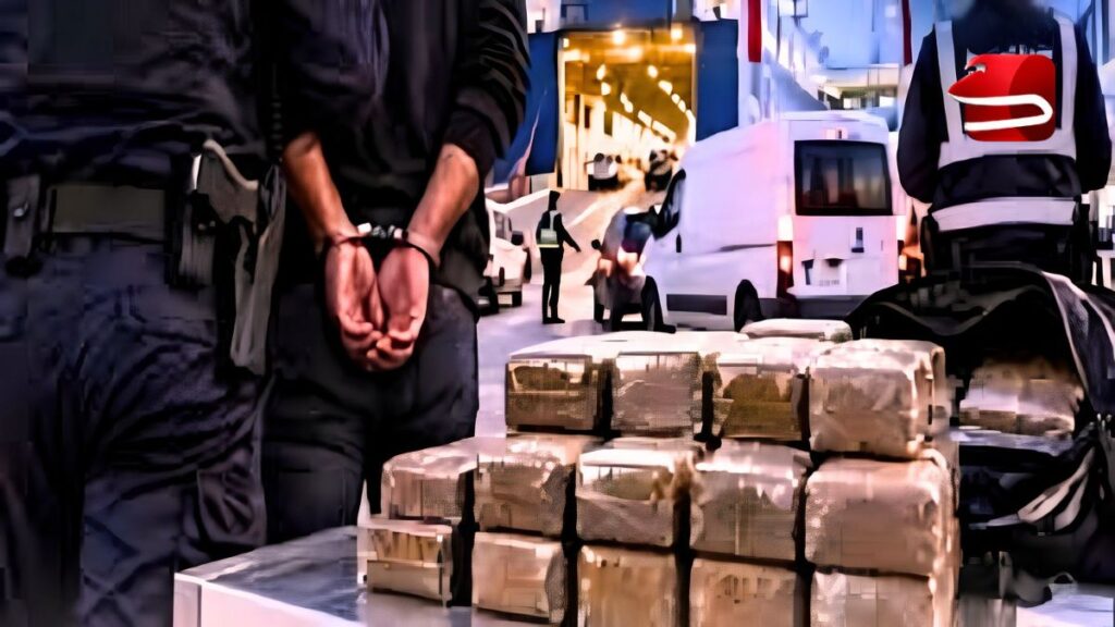 الحشيش المحجوز بميناء طنجة المتوسط